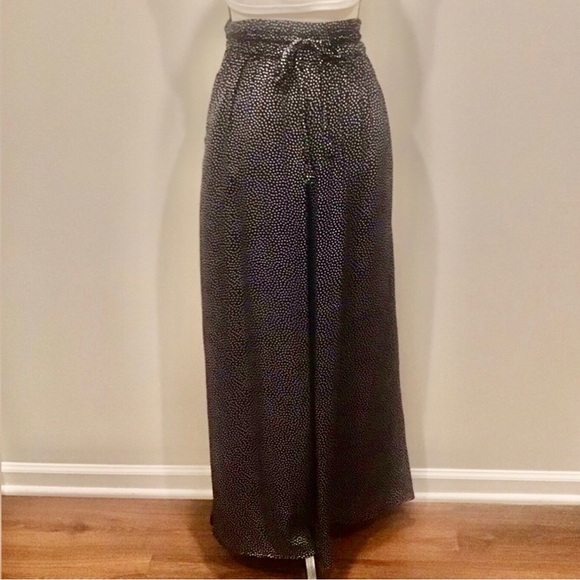 Zara Pants - Zara wide leg micro polka dot palazzo